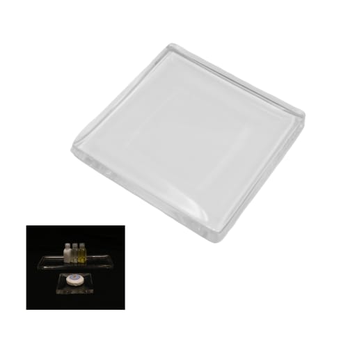 Jabonera Cuadrada Colección Ventura, Transparente